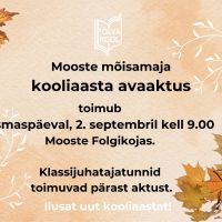 Mooste mõisamaja avaaktus 2. septembril